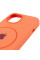 Чохол Silicone Case Full Protective (AA) with MagSafe для Apple iPhone 11 (6.1) - Помаранчевий / Papaya - фото