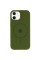 Чехол Silicone Case Full Protective (AA) with MagSafe для Apple iPhone 11 (6.1) - Зеленый / Dark Olive - фото