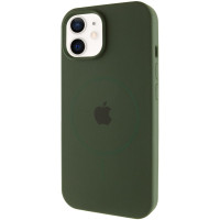 Чехол Silicone Case Full Protective (AA) with MagSafe для Apple iPhone 11 (6.1) - Зеленый / Cyprus Green