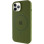 Чохол Silicone Case Full Protective (AA) with MagSafe для Apple iPhone 12 Pro / 12 (6.1) - Зелений / Dark Olive