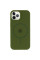Чохол Silicone Case Full Protective (AA) with MagSafe для Apple iPhone 12 Pro / 12 (6.1) - Зелений / Dark Olive - фото