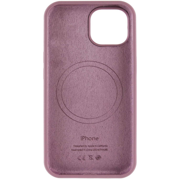 Чехол Silicone Case Full Protective (AA) with MagSafe для Apple iPhone 12 Pro / 12 (6.1) - Лиловый / Lilac Pride - фото