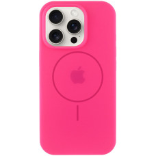 Чехол Silicone Case Full Protective (AA) with MagSafe для Apple iPhone 13 Pro Max (6.7) - Розовый / Barbie pink
