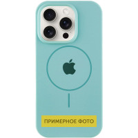 Чехол Silicone Case Full Protective (AA) with MagSafe для Apple iPhone 13 (6.1) - Бирюзовый / Marine Green
