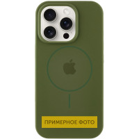 Чехол Silicone Case Full Protective (AA) with MagSafe для Apple iPhone 13 (6.1) - Зеленый / Cyprus Green
