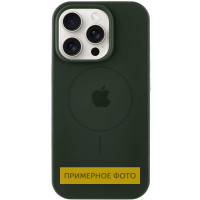 Чохол Silicone Case Full Protective (AA) with MagSafe для Apple iPhone 13 (6.1) - Зелений / Dark Olive