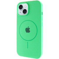Чохол Silicone Case Full Protective (AA) with MagSafe для Apple iPhone 13 (6.1) - Зелений / Spearmint