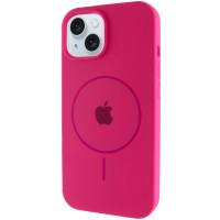Чехол Silicone Case Full Protective (AA) with MagSafe для Apple iPhone 13 (6.1) - Малиновый / Dragon Fruit