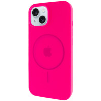 Чехол Silicone Case Full Protective (AA) with MagSafe для Apple iPhone 13 (6.1) - Розовый / Barbie pink