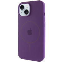 Чехол Silicone Case Full Protective (AA) with MagSafe для Apple iPhone 13 (6.1) - Фиолетовый / Amethyst
