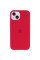 Чехол Silicone Case Full Protective (AA) with MagSafe для Apple iPhone 14 (6.1) - Красный / Deep Red - фото