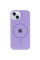 Чохол Silicone Case Full Protective (AA) with MagSafe для Apple iPhone 14 (6.1) - Бузковий / Dasheen - фото