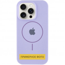 Чехол Silicone Case Full Protective (AA) with MagSafe для Apple iPhone 14 (6.1) - Сиреневый / Dasheen