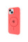 Чехол Silicone Case Full Protective (AA) with MagSafe для Apple iPhone 14 Plus (6.7) - Арбузный / Watermelon red - фото
