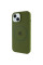 Чехол Silicone Case Full Protective (AA) with MagSafe для Apple iPhone 14 Plus (6.7) - Зеленый / Dark Olive - фото