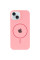 Чехол Silicone Case Full Protective (AA) with MagSafe для Apple iPhone 14 Plus (6.7) - Розовый / Light pink - фото