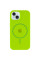 Чехол Silicone Case Full Protective (AA) with MagSafe для Apple iPhone 14 Plus (6.7) - Салатовый / Neon green - фото