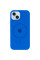 Чехол Silicone Case Full Protective (AA) with MagSafe для Apple iPhone 14 Plus (6.7) - Синий / Capri Blue - фото