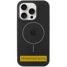 Чехол Silicone Case Full Protective (AA) with MagSafe для Apple iPhone 14 Plus (6.7) - Черный / Black