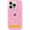 Чехол Silicone Case Full Protective (AA) with MagSafe для Apple iPhone 15 (6.1) - Розовый / Light pink