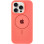 Чохол Silicone Case Full Protective (AA) with MagSafe для Apple iPhone 15 Pro (6.1) - Кавуновий / Watermelon red