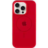 Чохол Silicone Case Full Protective (AA) with MagSafe для Apple iPhone 15 Pro (6.1) - Червоний / Red