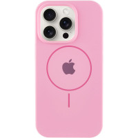 Чохол Silicone Case Full Protective (AA) with MagSafe для Apple iPhone 15 Pro (6.1) - Рожевий / Light pink