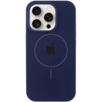 Чохол Silicone Case Full Protective (AA) with MagSafe для Apple iPhone 15 Pro (6.1) - Темно-синій / Midnight blue