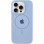 Чехол Silicone Case Full Protective (AA) with MagSafe для Apple iPhone 15 Pro Max (6.7) - Голубой / Lilac Blue