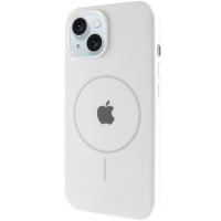Чохол Silicone Case Full Protective (AA) with MagSafe для Apple iPhone 15 Plus (6.7) - Білий / White