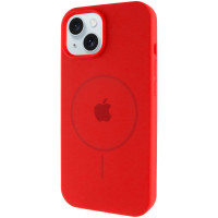 Чохол Silicone Case Full Protective (AA) with MagSafe для Apple iPhone 15 Plus (6.7) - Червоний / Red