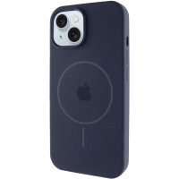 Чохол Silicone Case Full Protective (AA) with MagSafe для Apple iPhone 15 Plus (6.7) - Темно-синій / Midnight blue