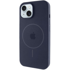 Чохол Silicone Case Full Protective (AA) with MagSafe для Apple iPhone 15 Plus (6.7) - Темно-синій / Midnight blue