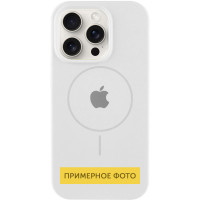 Чохол Silicone Case Full Protective (AA) with MagSafe для Apple iPhone 16 (6.1) - Білий / White