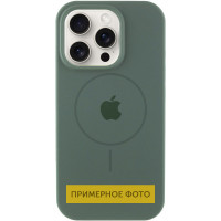 Чохол Silicone Case Full Protective (AA) with MagSafe для Apple iPhone 16 (6.1) - Зелений / Pine green
