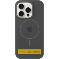 Чехол Silicone Case Full Protective (AA) with MagSafe для Apple iPhone 16 Plus (6.7) - Серый / Dark Gray