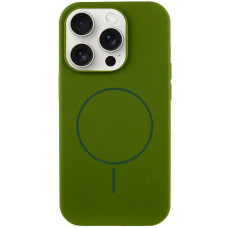 Чехол Silicone Case Full Protective (AA) NO LOGO with MagSafe для Apple iPhone 11 Pro (5.8) - Зеленый / Dark Olive