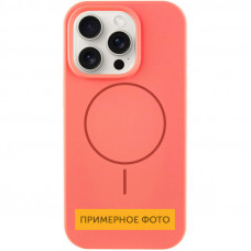 Чехол Silicone Case Full Protective (AA) NO LOGO with MagSafe для Apple iPhone 11 (6.1) - Арбузный / Watermelon red