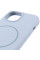 Чохол Silicone Case Full Protective (AA) NO LOGO with MagSafe для Apple iPhone 11 (6.1) - Блакитний / Lilac Blue - фото