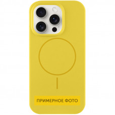 Чехол Silicone Case Full Protective (AA) NO LOGO with MagSafe для Apple iPhone 11 (6.1) - Желтый / Yellow