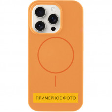 Чехол Silicone Case Full Protective (AA) NO LOGO with MagSafe для Apple iPhone 11 (6.1) - Оранжевый / Papaya