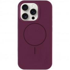 Чехол Silicone Case Full Protective (AA) NO LOGO with MagSafe для Apple iPhone 11 Pro Max (6.5) - Бордовый / Plum