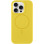 Чехол Silicone Case Full Protective (AA) NO LOGO with MagSafe для Apple iPhone 11 Pro Max (6.5) - Желтый / Yellow