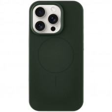 Чохол Silicone Case Full Protective (AA) NO LOGO with MagSafe для Apple iPhone 11 Pro Max (6.5) - Зелений / Dark Olive