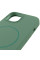 Чехол Silicone Case Full Protective (AA) NO LOGO with MagSafe для Apple iPhone 11 Pro Max (6.5) - Зеленый / Pine green - фото
