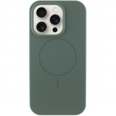 Чехол Silicone Case Full Protective (AA) NO LOGO with MagSafe для Apple iPhone 11 Pro Max (6.5) - Зеленый / Pine green