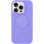 Чохол Silicone Case Full Protective (AA) NO LOGO with MagSafe для Apple iPhone 12 Pro / 12 (6.1) - Бузковий / Lilac