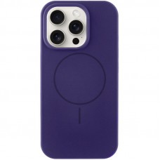 Чехол Silicone Case Full Protective (AA) NO LOGO with MagSafe для Apple iPhone 12 Pro / 12 (6.1) - Фиолетовый / Elderberry