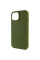 Чохол Silicone Case Full Protective (AA) NO LOGO with MagSafe для Apple iPhone 12 Pro Max (6.7) - Зелений / Dark Olive - фото