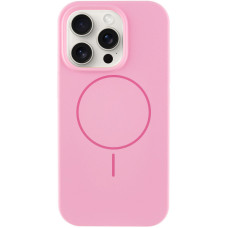 Чехол Silicone Case Full Protective (AA) NO LOGO with MagSafe для Apple iPhone 12 Pro Max (6.7) - Розовый / Light pink